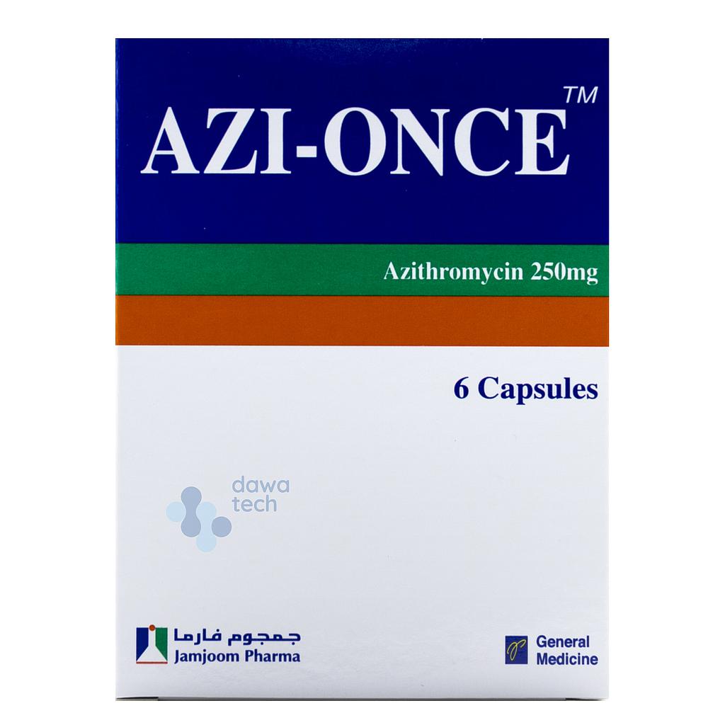 Azi-Once 250mg 6 Cap.