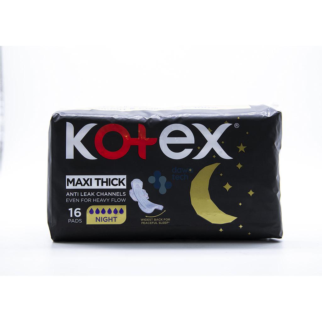 kotex maxi pads 16