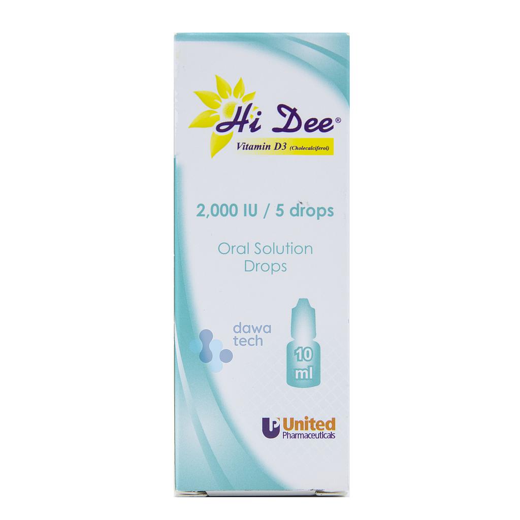 HiDee Vit D3 2000iu Drops مبرد