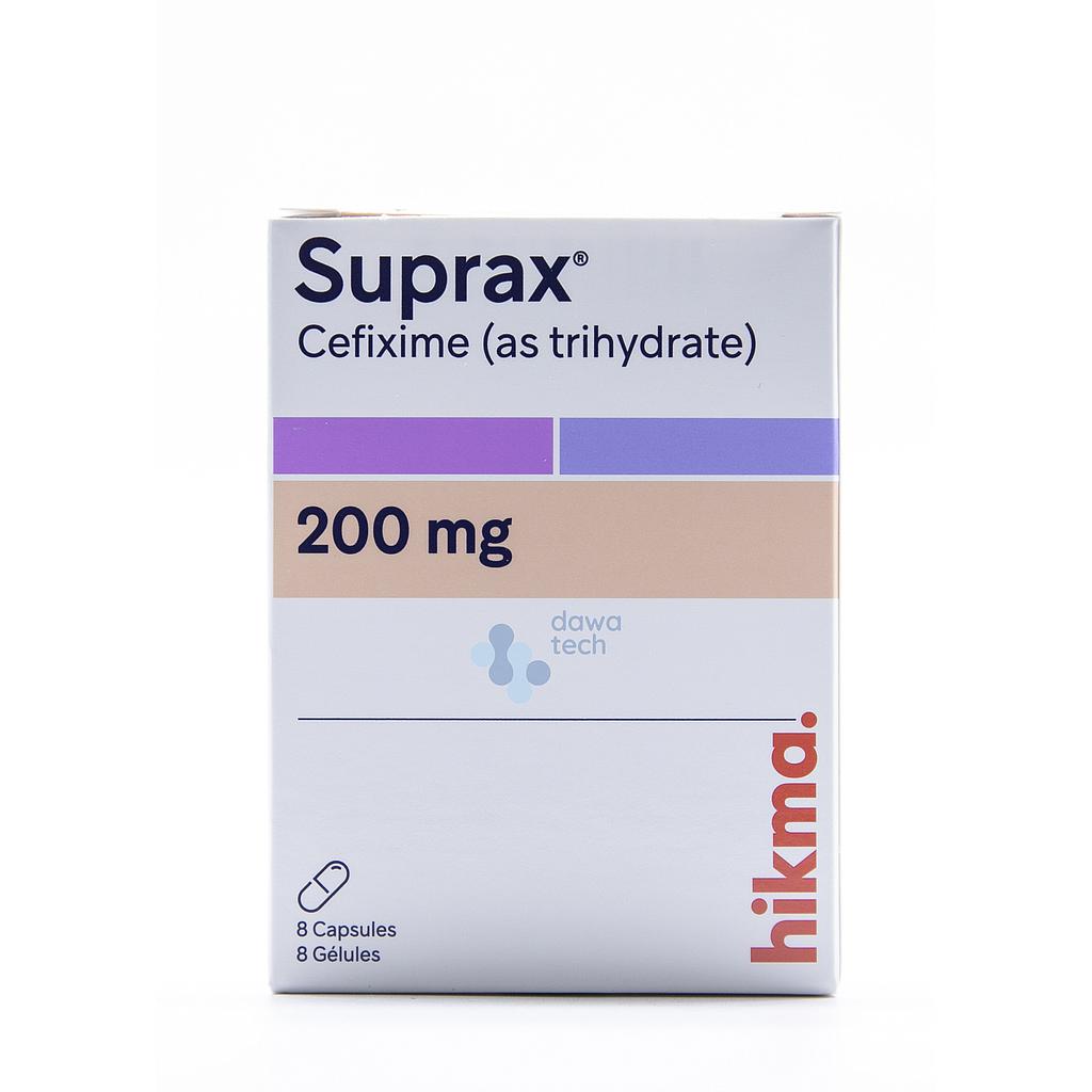 Suprax 200mg Caps 8'S