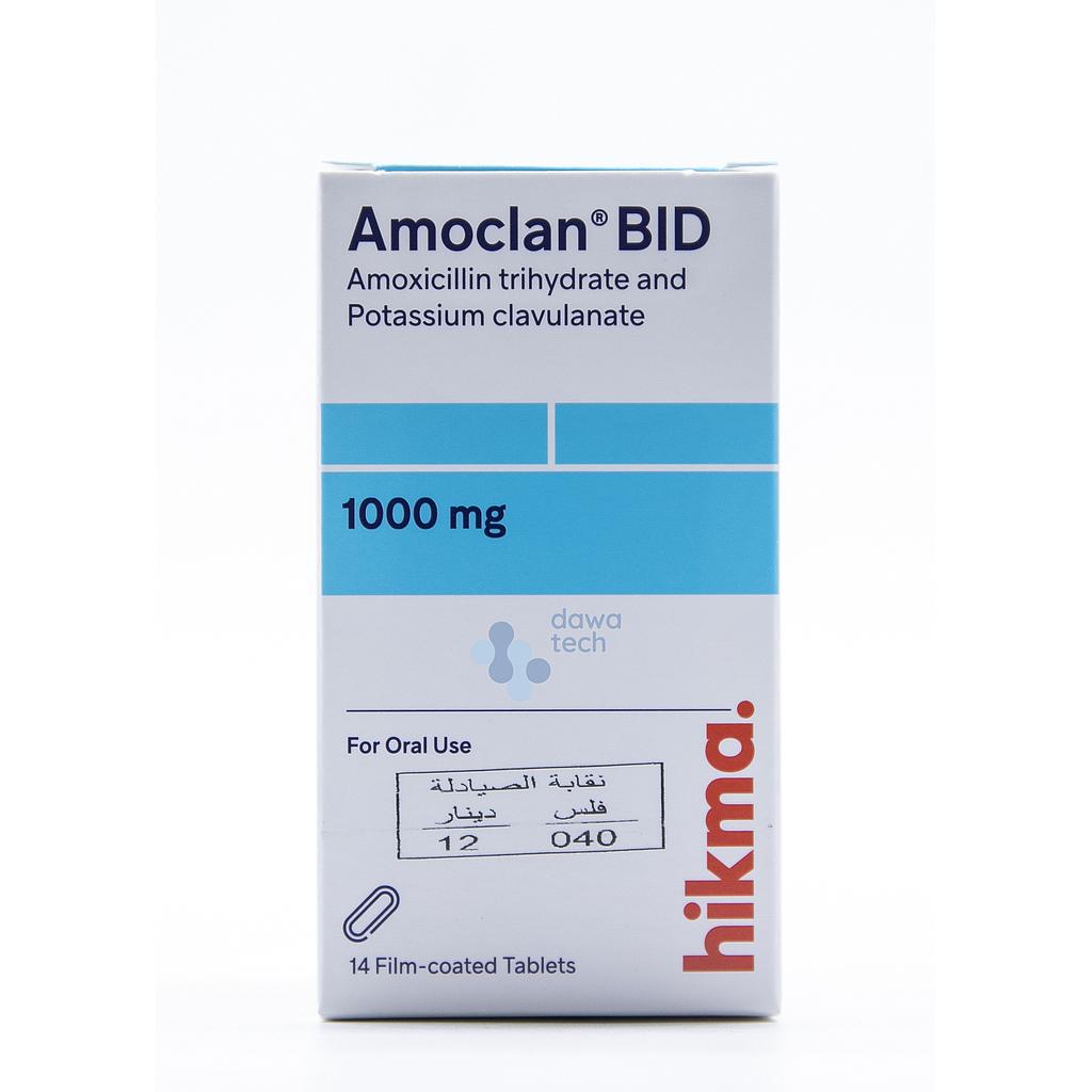 Amoclan 1gm Bid Tab 14'S