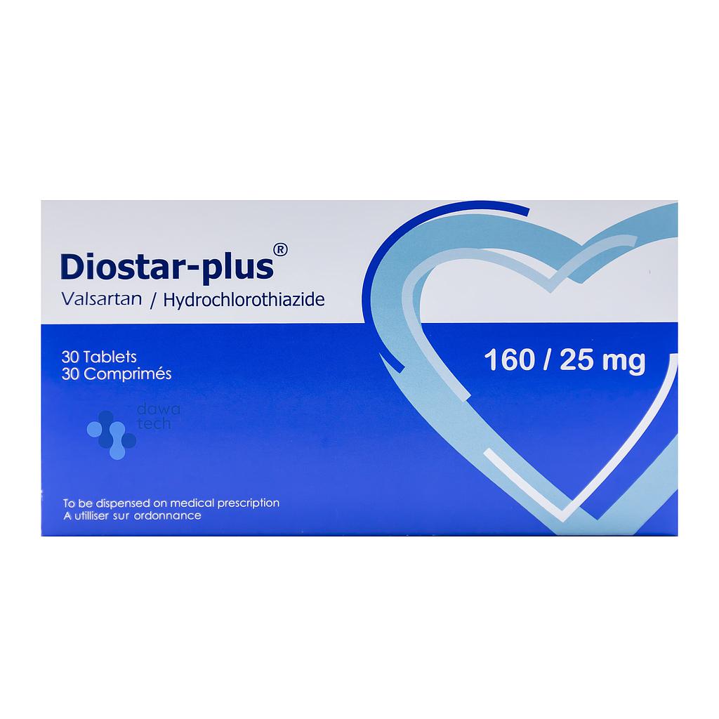 Diostar-Plus 160/25mg Tab 30