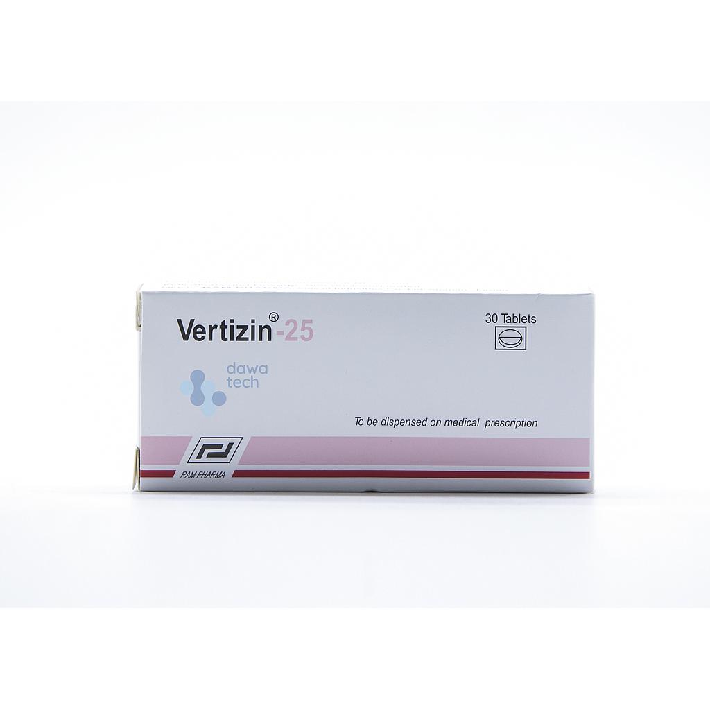 Vertizin- 25 Mg, 30 Tabs