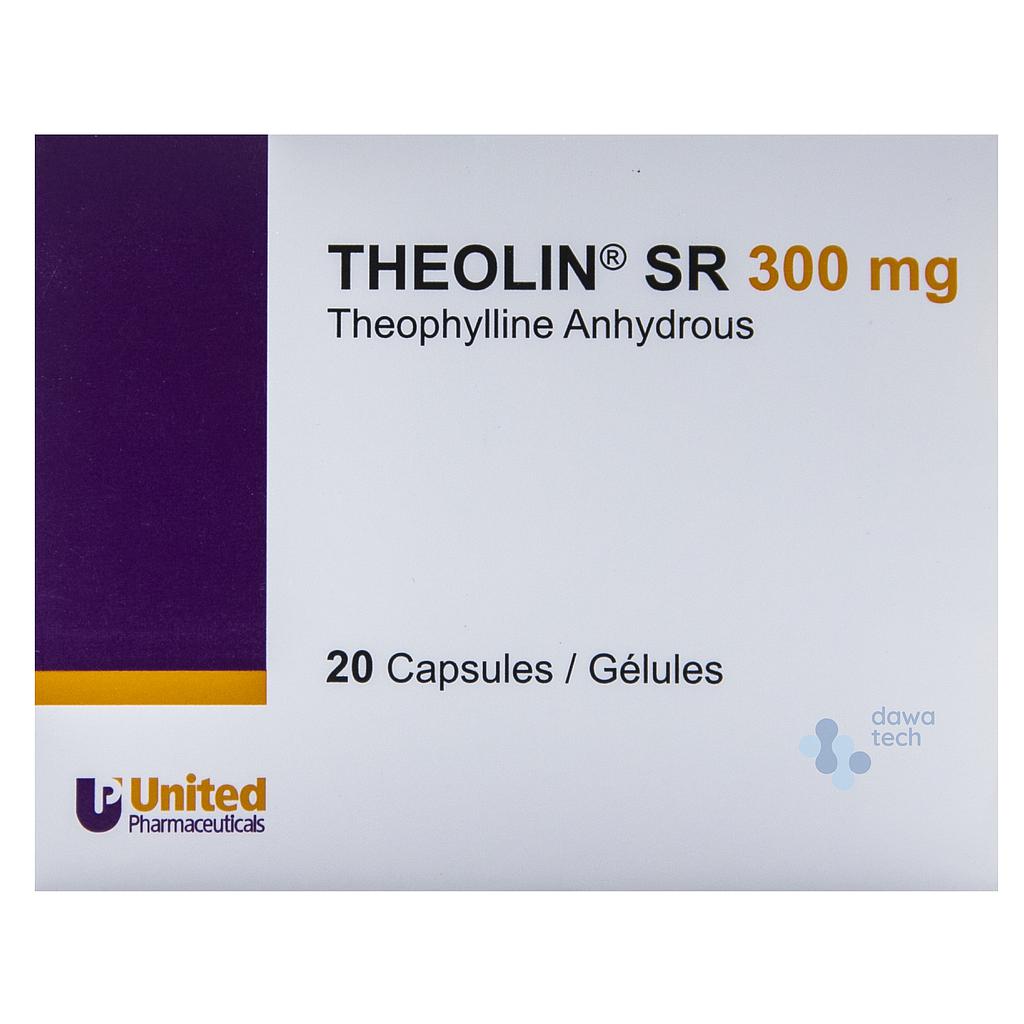 PO05497: Theolin 300mg S.R Caps 20'S