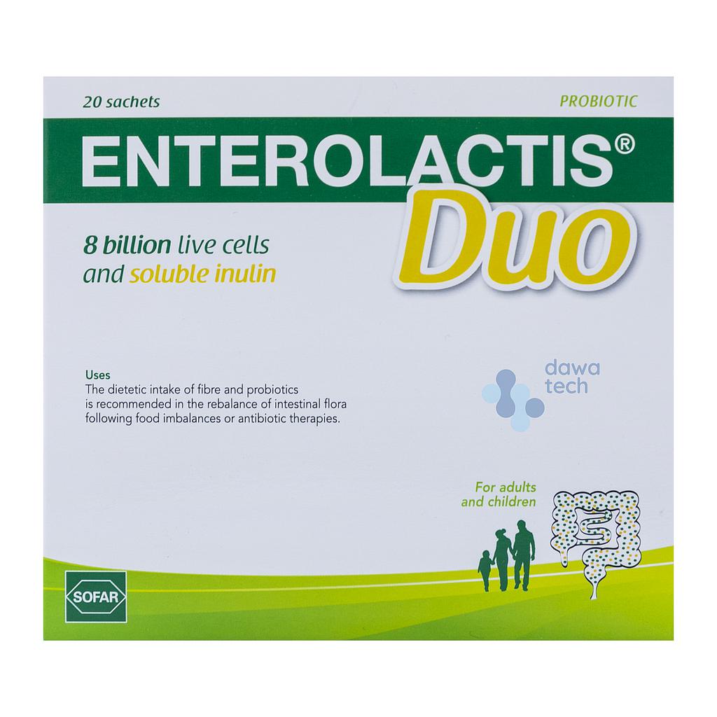 Enterolactis Duo 8billion &amp; soluble inulin 20