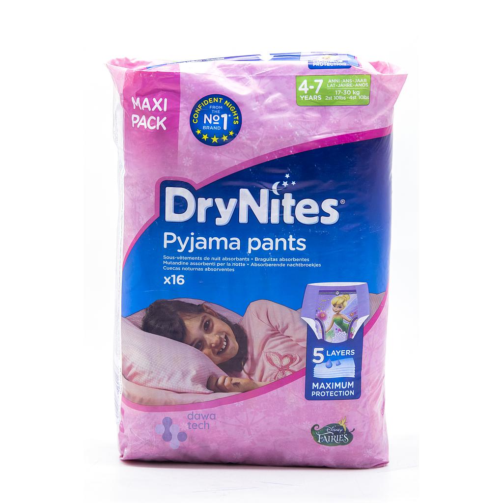 PO05229: DryNites girls 4-7yrs