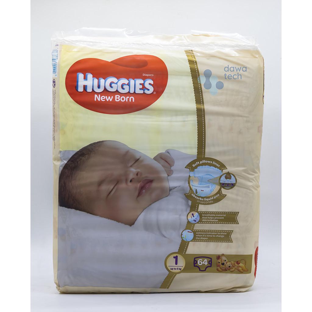 Huggies 1 (2-5kg) 64 diapers