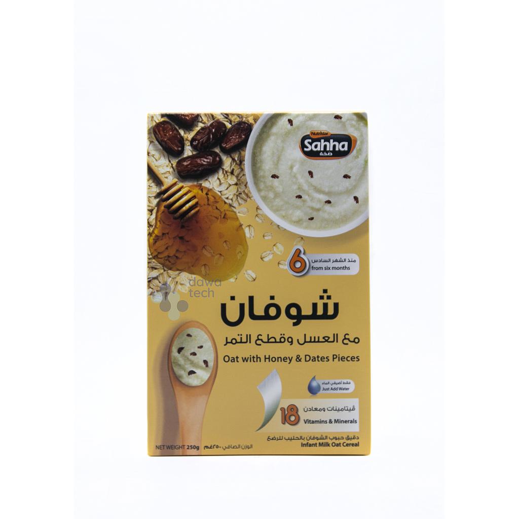Sahha Oat With Honey&amp;Dates Pieces Cereal 250gm