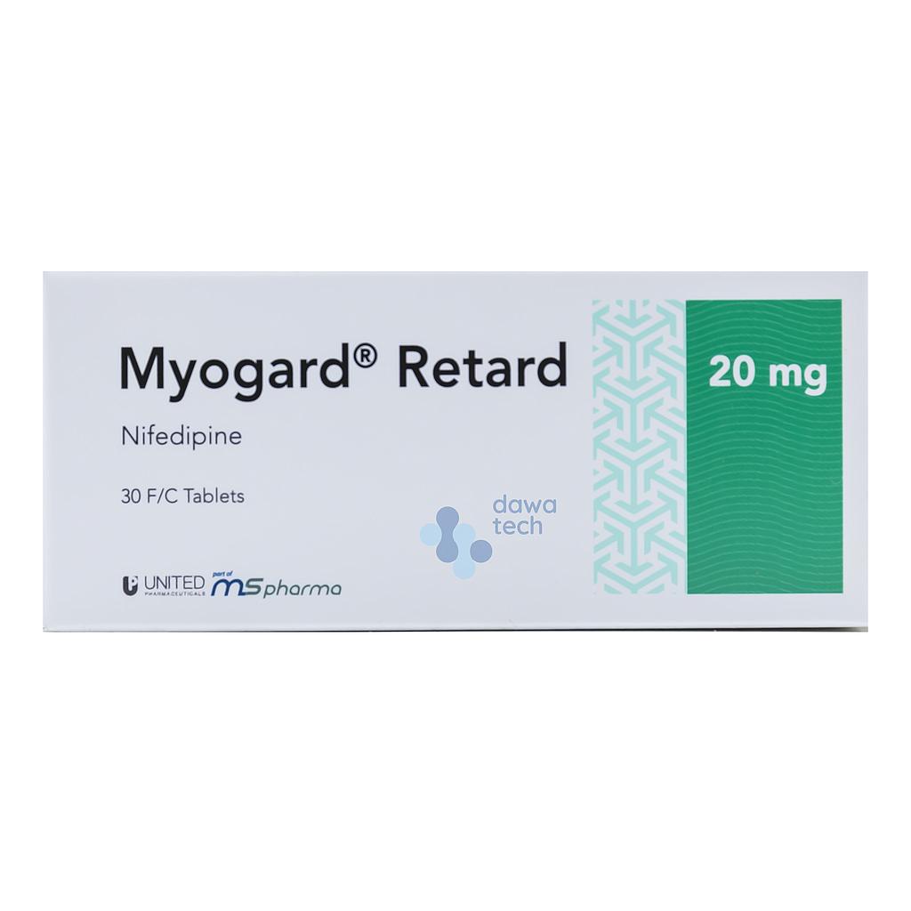 PO05962: Myogard Retard 20mg Tabs 30'S (Pack)